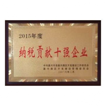 2015年度納稅貢獻(xiàn)十強企業(yè)